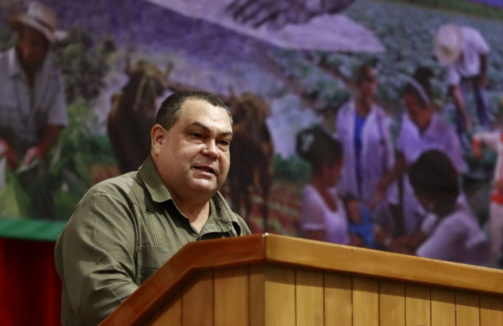El presidente de la Asociación Nacional de Agricultores Pequeños (ANAP), Félix Duarte Ortega.