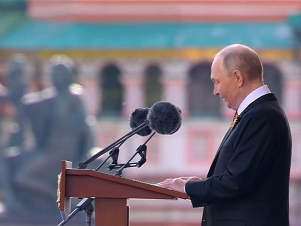 Putin en el discurso del Día de la Victoria.