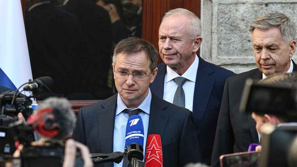 El asesor presidencial de Rusia Vladimir Medinsk, negociaciones con Ucrania.