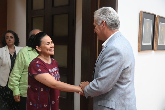 Presidente cubano destaca resultados de cooperación México-Cuba