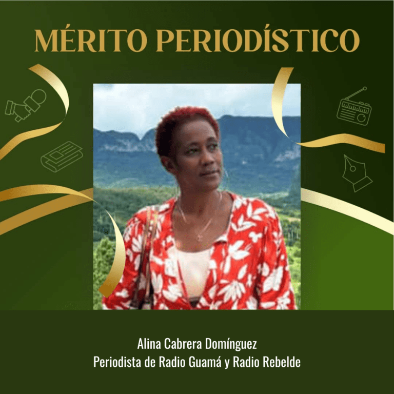 Otorgan Mérito Periodístico a la reportera pinareña Alina Cabrera Domínguez