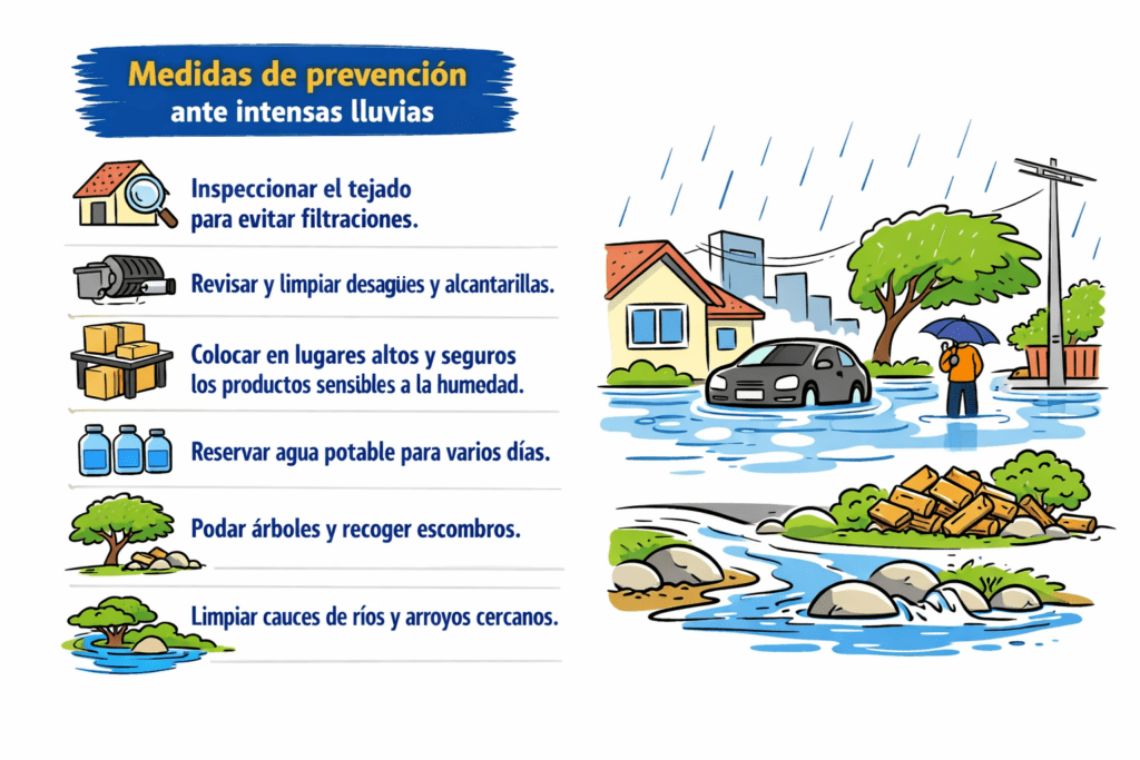 ¿Cómo prepararnos ante las lluvias intensas?